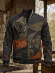 Herren-Monkey-Jacke mit französischem Jagdmotiv