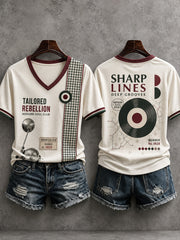 Damen-Mods-Kultur UK Musikliebhaber Business-Stil Kurzarm-T-Shirt