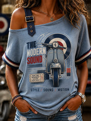 Damen-Mods-Kultur UK Musikliebhaber Business-Stil Oberteile