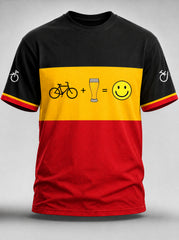 Herren-Belgien-Cyclocross-Druck Vintage-Mode lockeres Kurzarm-T-Shirt