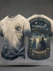 Herren-T-Shirts "Navigieren Sie durch die Nacht, die Stars wissen zu Hause"