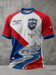 Grafik-Raglan-T-Shirt mit kurzen Ärmeln zum Jubiläum des Herrenfußballclubs