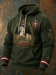 Langärmliges Herren-Sweatshirt mit städtischem Gedenk-Grafik druck