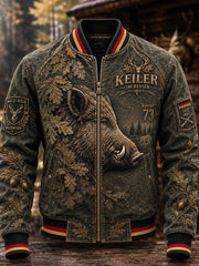 Herren-Jagdsaison-Monkey-Jacke mit deutschem Motiv