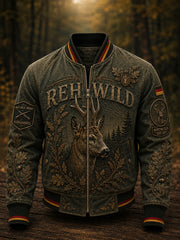 Herren-Jagdsaison-Monkey-Jacke mit deutschem Motiv