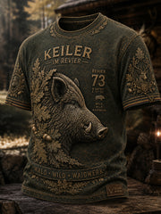 Herren-Hemd mit Kurzärmeln für die deutsche Jagdsaison