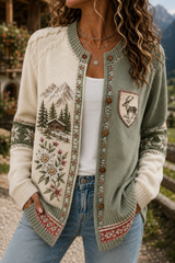 Damen-Strickjacke im österreichischen Landhausstil