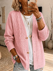 Damen Freizeit bedruckte Strickjacke