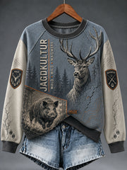 Damen-Sweatshirt mit Raglanärmeln zur deutschen Jagdsaison