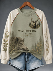 Damen-Sweatshirt mit Raglanärmeln zur deutschen Jagdsaison