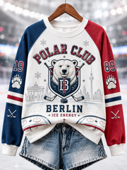 Damen-Eisbären-Berlin-Raglanärmel-Sweatshirt