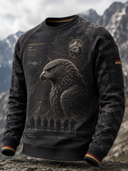 Herren-Waffelpiqué-Langarm-T-Shirt für deutsche Veteranen