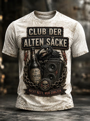 Herren Spaß Slogan Print Casual T-Shirt