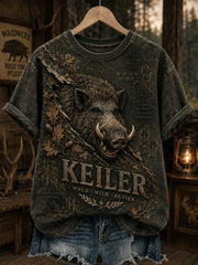 Damen-T-Shirt mit kurzen Ärmeln zur deutschen Jagdsaison