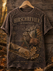 Damen-T-Shirt mit kurzen Ärmeln zur deutschen Jagdsaison