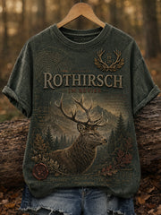 Damen-T-Shirt mit kurzen Ärmeln zur deutschen Jagdsaison