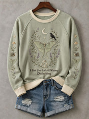 Damen-Sweatshirt mit dem Spruch „Ich finde Ihren Mangel an Verspieltheit beunruhigend“