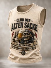 Herren Spaß Slogan Print Casual Weste Top