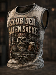 Lustiges Freizeit-Top für Herren mit Slogan-Print