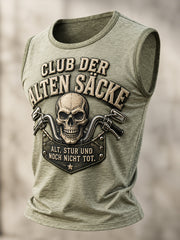 Lustiges Freizeit-Top für Herren mit Slogan-Print