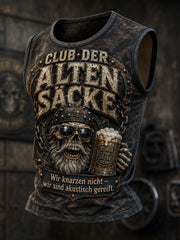 Lustiges Freizeit-Top für Herren mit Slogan-Print