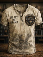 Lustiges Freizeit-T-Shirt für Herren mit Slogan-Print