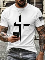 Männer Kreuz Kreuz T-Shirt