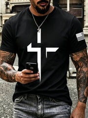 Männer Kreuz Kreuz T-Shirt