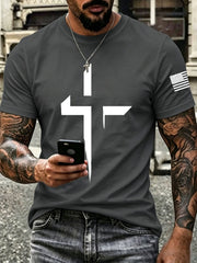 Männer Kreuz Kreuz T-Shirt