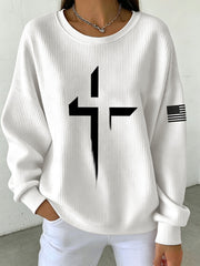 Damen-Kreuz-Sweatshirt