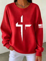 Damen-Kreuz-Sweatshirt