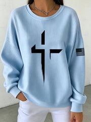 Damen-Kreuz-Sweatshirt