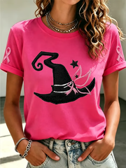 Kurzärmliges T-Shirt für Frauen an Brustkrebs