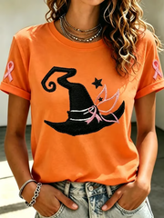Kurzärmliges T-Shirt für Frauen an Brustkrebs