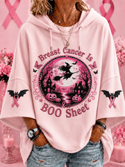 Frauen Brustkrebs ist BOO Sheet Kurzarm Hoodie