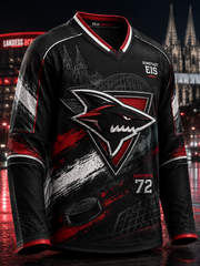 Herren-Kölner-Haie-T-Shirt mit langen Ärmeln