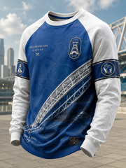 Herren-Schalke-T-Shirt mit langen Ärmeln