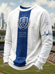 Herren-Schalke-T-Shirt mit langen Ärmeln