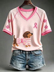 Damen niedliches Dackel T-Shirt
