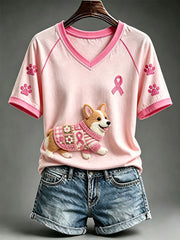 Frauen niedliches Corgi T-Shirt