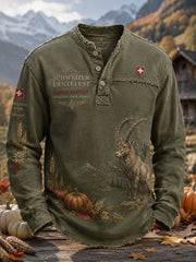 Herren-Longsleeve mit Aufdruck zum Erntedankfest