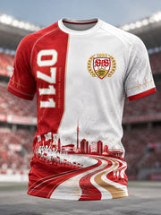 Herren-VfB-Stuttgart-T-Shirt mit kurzen Ärmeln