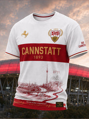 Herren-VfB-Stuttgart-T-Shirt mit kurzen Ärmeln