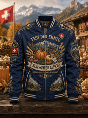 Herren Erntefest-Themen-Print-Jacke