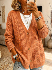 Damen-Strickjacke mit lässigem Print