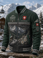 Herren jacke mit Mountain Gedenk druck