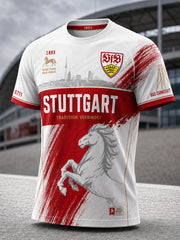Herren-VfB-Stuttgart-T-Shirt mit kurzen Ärmeln