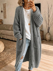 Damen-Strickjacke mit lässigem Print