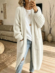 Damen-Strickjacke mit lässigem Print
