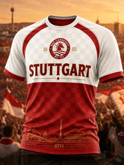 Herren-VfB-Stuttgart-T-Shirt mit kurzen Ärmeln